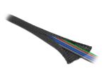 DeLOCK Gewebeschlauch selbstschließend hitzebeständig 2 m x 8 mm schwarz