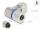 DeLOCK M12 Steckverbinder A-kodiert 4 Pin Buchse zur Montage mit Schraubanschluss 90° gewinkelt Metall