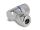 DeLOCK M12 Steckverbinder A-kodiert 4 Pin Buchse zur Montage mit Schraubanschluss 90° gewinkelt Metall