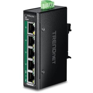 Trendnet TI-PGLC50 Netzwerk-Switch Unmanaged Gigabit Ethernet (10/100/1000) Power over Ethernet (PoE) Schwarz