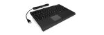 KeySonic ACK-540U+ (US) Mini-Tastatur, SoftSkin, Smart-Touchpad, USB, schwarz