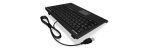 KeySonic ACK-540U+ (US) Mini-Tastatur, SoftSkin, Smart-Touchpad, USB, schwarz