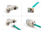 DeLOCK Keystone Modul RJ45 Buchse zu LSA Cat.6A werkzeugfrei blau Set 10 Stück