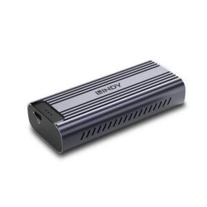Lindy 43394 Speicherlaufwerksgehäuse SSD-Gehäuse Grau M.2