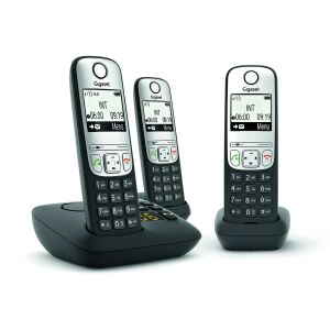 Gigaset A690A Trio Analoges/DECT-Telefon Anrufer-Identifikation Schwarz