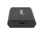 Manhattan M.2 NVMe SSD-Festplattengehäuse, USB 3.2 Gen 2, USB-C-Buchsenanschluss für bis zu 10 Gbit/s, UASP-konform, Aluminium, schwarz