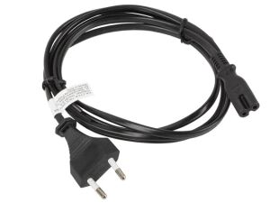Lanberg CA-C7CA-10CC-0018-BK Stromkabel Schwarz 1,8 m C7-Koppler CEE7/16