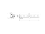 DELOCK Hutschiene 35 x 7,5 mm (25 cm) Stahl