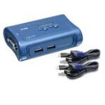 Trendnet TK-207K Tastatur/Video/Maus (KVM)-Switch Blau