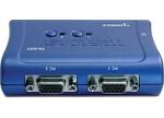 Trendnet TK-207K Tastatur/Video/Maus (KVM)-Switch Blau