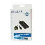 LogiLink CV0060 Videokabel-Adapter Schwarz