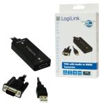 LogiLink CV0060 Videokabel-Adapter Schwarz