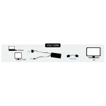 LogiLink CV0060 Videokabel-Adapter Schwarz