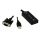 LogiLink CV0060 Videokabel-Adapter Schwarz