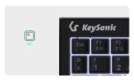 KeySonic KSK-3211ELU (DE), Super-Mini Tastatur, Hintergrundbeleuchtung, Touchpad, schwarz