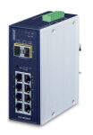 PLANET IP30 industrieller 8x 1000TP + 2x 100/1000F SFP...