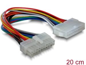 DELOCK Stromkabel ATX 20pin -> 20pin St/Bu 0.20m