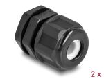 DELOCK EX-Kabelverschraubung M16 schwarz 2 Stück