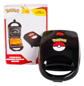 Uncanny Brands Pokémon Poké Ball Sandwich-Toaster Schwarz, Rot, Weiß