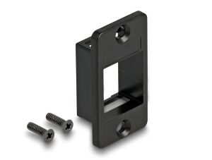DELOCK Keystone Halterung für Gehäuse konisch schwarz