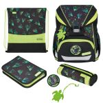 Herlitz UltraLight XL Plus Explorer Schulranzen-Set Junge Polyester Schwarz, Grün