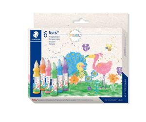 Staedtler 8853M C6 Tempera-Farbe Flasche Grün, Orange, Pink, Violett, Gelb