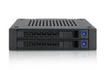 Icy Dock MB742SP-B Hard Drive Backplane Schwarz