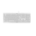 CHERRY KC 1000, Kabelgebundene Tastatur, Weiß Grau,...