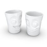 FIFTYEIGHT 350ml Becher - Witzig Lecker weiß