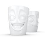 FIFTYEIGHT 350ml Becher - Witzig Lecker weiß