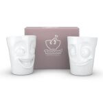 FIFTYEIGHT 350ml Becher - Witzig Lecker weiß