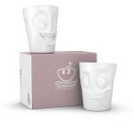 FIFTYEIGHT 350ml Becher - Witzig Lecker weiß