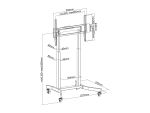 Equip 55"-100" Mobiler Motorisierter TV-Wagen