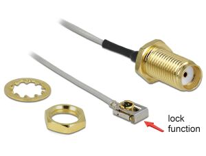 DELOCK Antennenkabel SMA Buchse zum Einbau zu I-PEX Inc. MHF