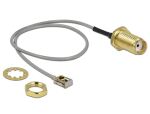DELOCK Antennenkabel SMA Buchse zum Einbau zu I-PEX Inc. MHF