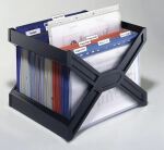 Durable 2611 Prospektständer 1 Regale Schwarz