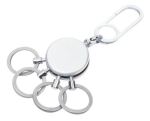 TROIKA PATENT EASY Schlüsselring Silber