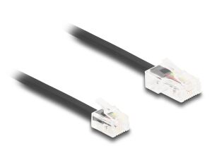 DeLOCK Telefonkabel RJ45 Stecker zu RJ11 Stecker schwarz 3 m
