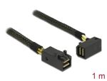 DeLOCK 83643 Serial Attached SCSI (SAS)-Kabel 1 m Schwarz