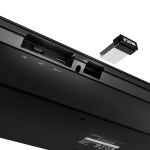 Sharkoon OfficePal K30W bk Tastatur Heimbüro USB QWERTZ Deutsch Schwarz