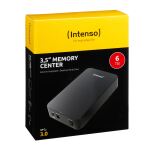 Intenso Memory Center Externe Festplatte 6 TB 5400 RPM 3.5" USB Typ-A 3.2 Gen 1 (3.1 Gen 1) Schwarz