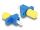 DELOCK LWL Hybrid Kupplung LC Simplex Bu zu ST Bu blau