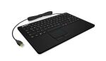 KeySonic KSK-5230 IN (US) Industrie Tastatur, USB, Touchpad, schwarz, 2 Maustasten, wasserdicht IP68