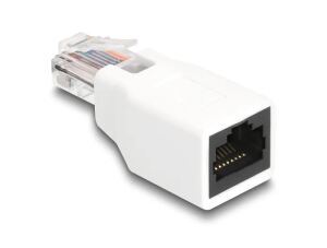 DeLOCK RJ50 Adapter Stecker zu Buchse weiß