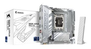 GIGABYTE B860I AORUS PRO ICE Mainboard - Intel Core Ultra CPUs, 8+1+2+1 Phasen VRM, bis zu 9200MHz DDR5, 1xPCIe 5.0 + 1xPCIe 4.0 M.2, 2,5 GbE LAN, WIFI 7, Thunderbolt 4