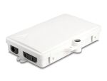 DeLOCK LWL Verteilerbox für Innen- und Außenbereich IP65 wasserfest abschließbar 2 Port weiß