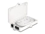 DeLOCK LWL Verteilerbox für Innen- und Außenbereich IP65 wasserfest abschließbar 2 Port weiß