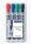 Staedtler 356 B WP4 Marker 4 Stück(e) Schwarz, Blau, Grün, Rot