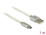 DELOCK USB Kabel A -> Micro-B St/St 1.00m weiß...