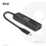 CLUB3D USB Gen2 Typ-C zu HDMI™ 8K60Hz oder 4K120Hz HDR10, DSC1.2, Power Delivery 3.0 Activ Adapter St./B.
